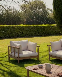 Discount Kave Home Sacova Outdoor Fauteuil Naturel, Beige