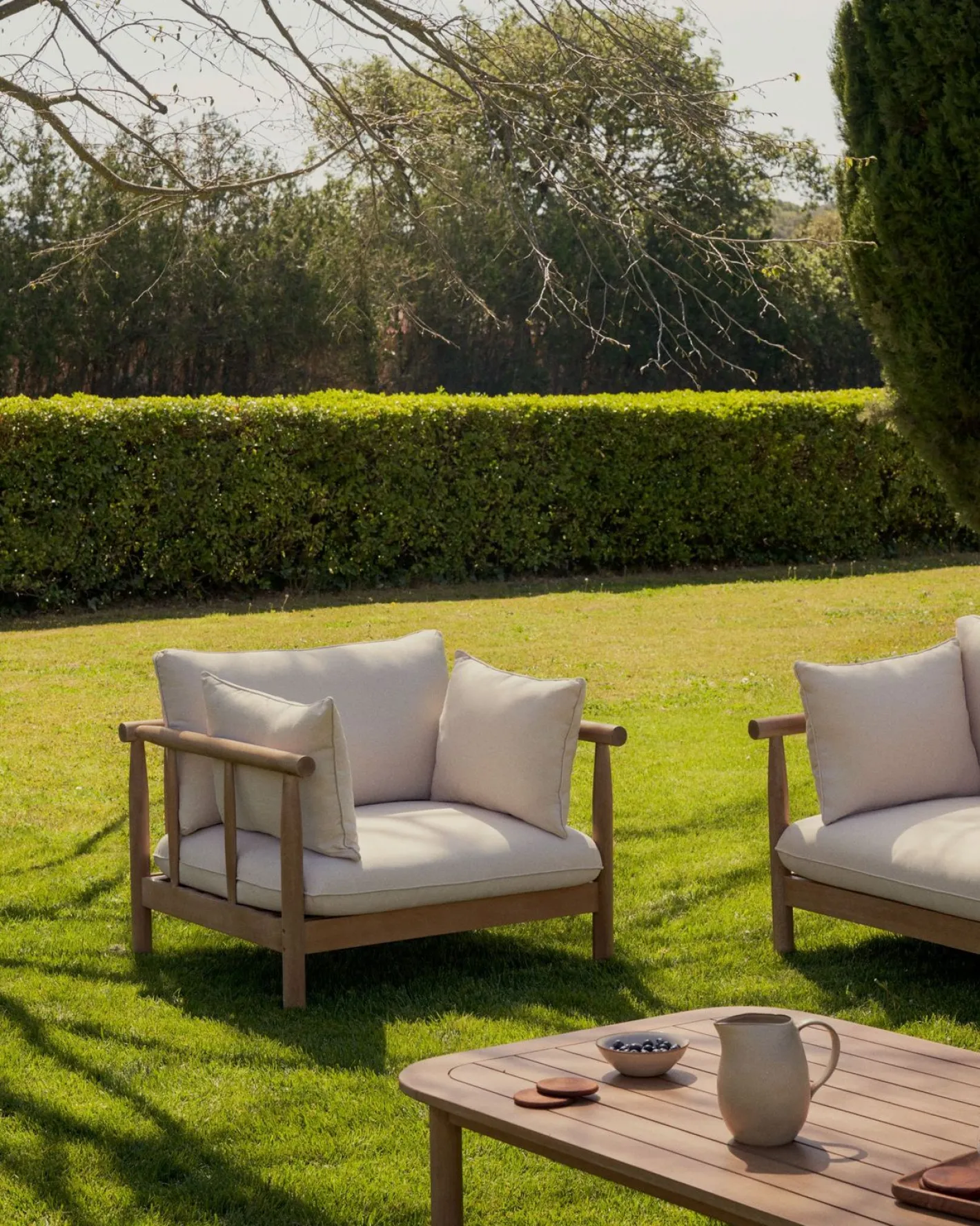 Discount Kave Home Sacova Outdoor Fauteuil Naturel, Beige