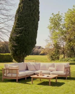 Best Kave Home Sacova Outdoor Loungeset Naturel, Beige