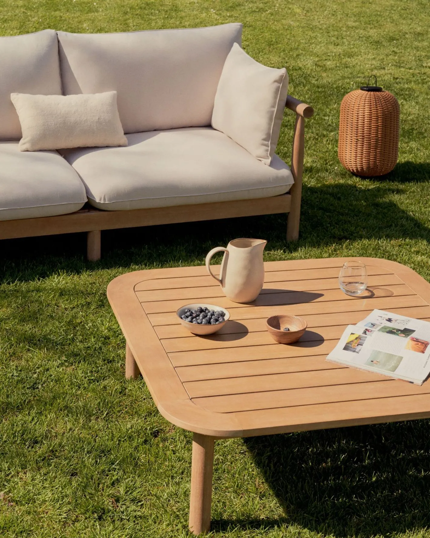 Best Kave Home Sacova Outdoor Loungeset Naturel, Beige