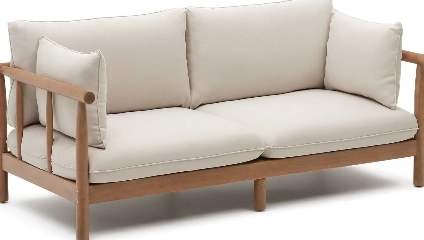 Best Kave Home Sacova Outdoor 2-Zitsbank Naturel, Beige