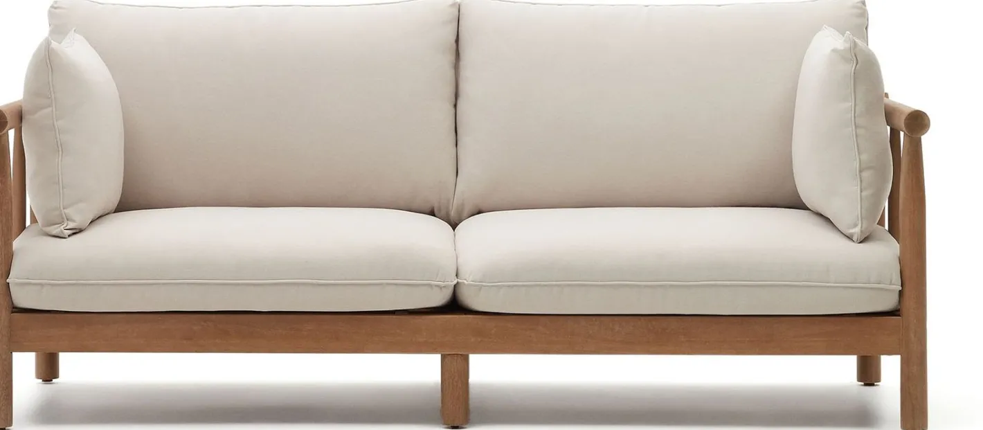 Best Kave Home Sacova Outdoor 2-Zitsbank Naturel, Beige