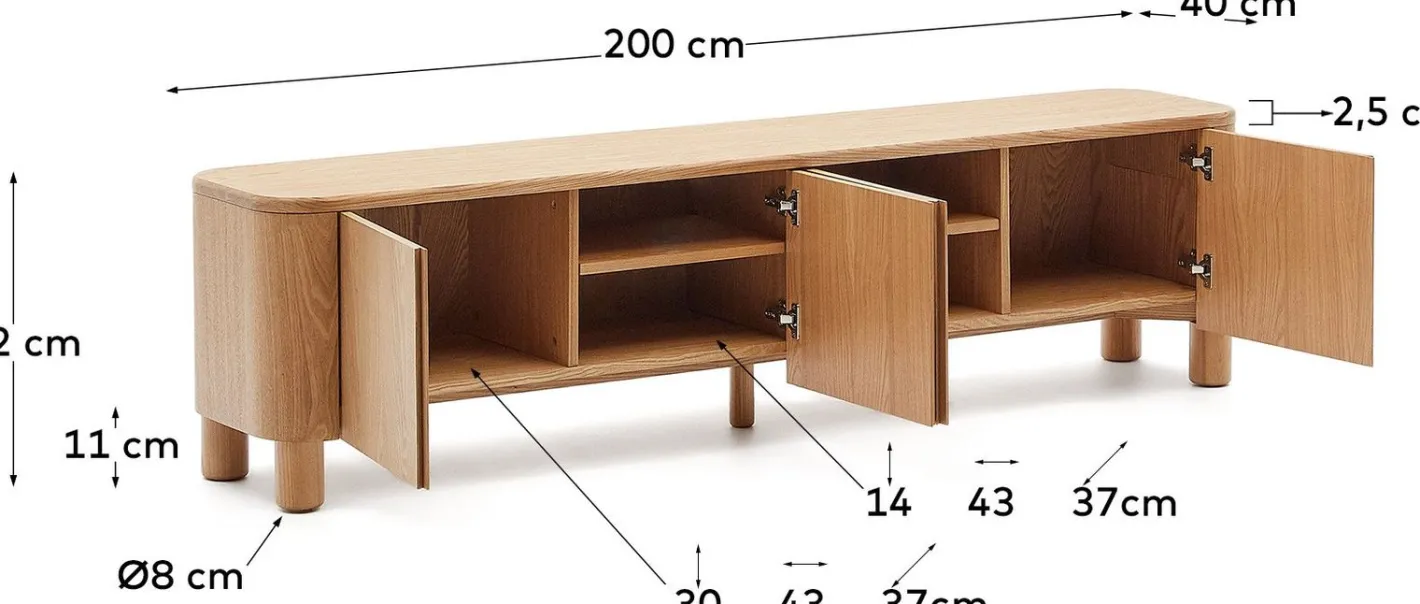 Discount Kave Home Salaya Tv-meubel Naturel