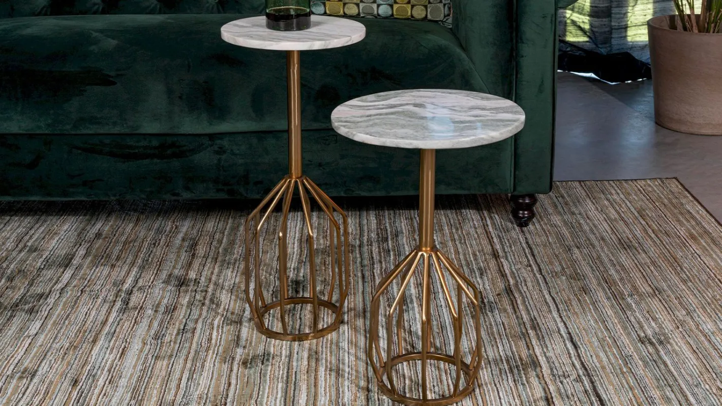 Sale Dutchbone Salerno Bijzettafel Marmer