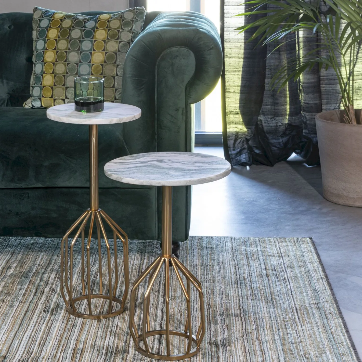 Sale Dutchbone Salerno Bijzettafel Marmer