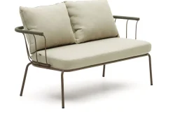 Outlet Kave Home Salguer Tuinbank Groen, Naturel