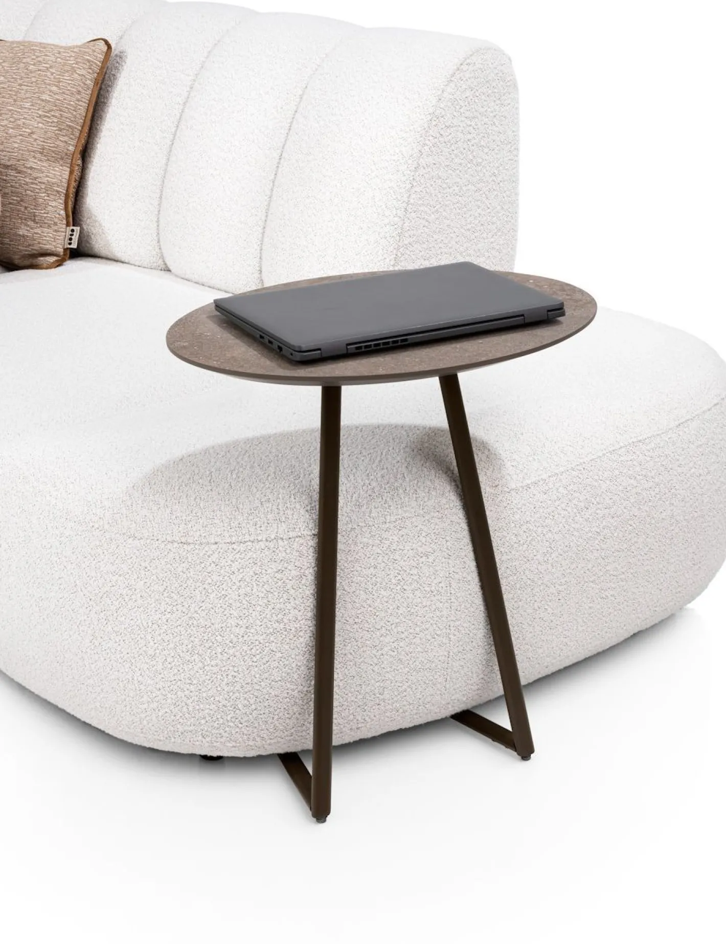 Discount XOOON Salutina Laptoptafel Steelbrown