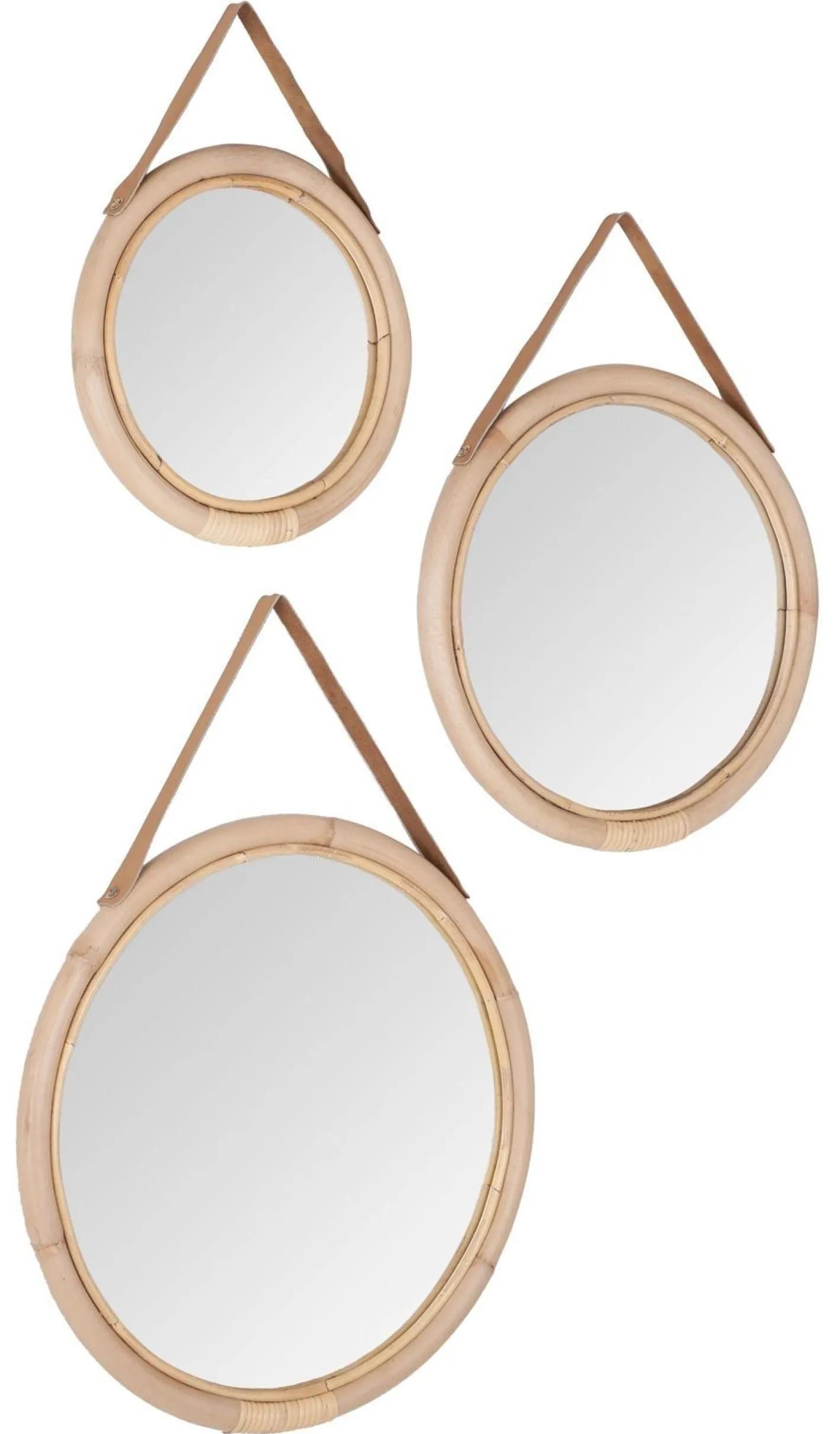 Clearance MUST Living San Jose Set van 3 Spiegels Natural