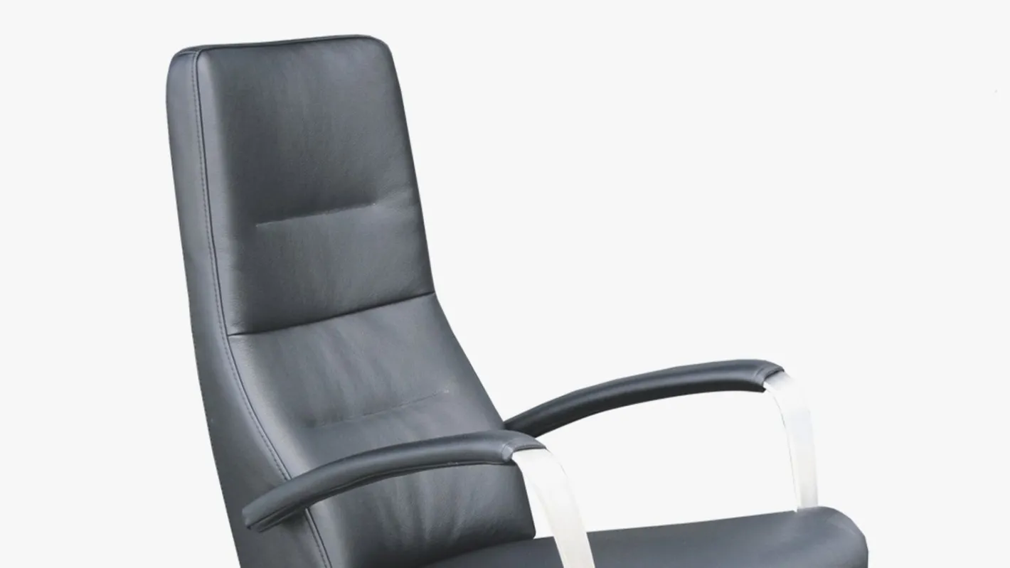 Clearance Movani Savona Relaxfauteuil Zwart, Zilver