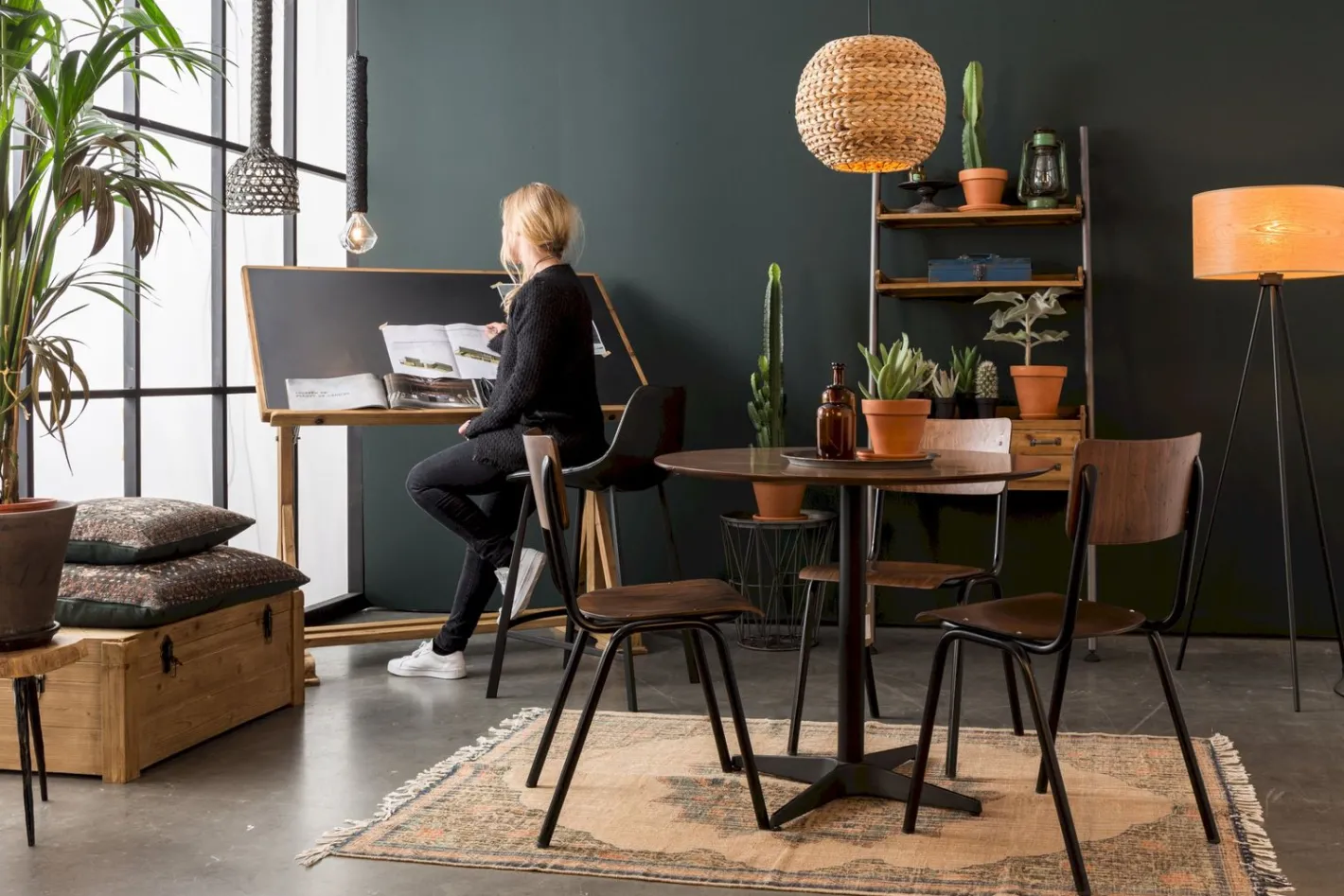 Online Dutchbone Scuola Eetkamerstoel