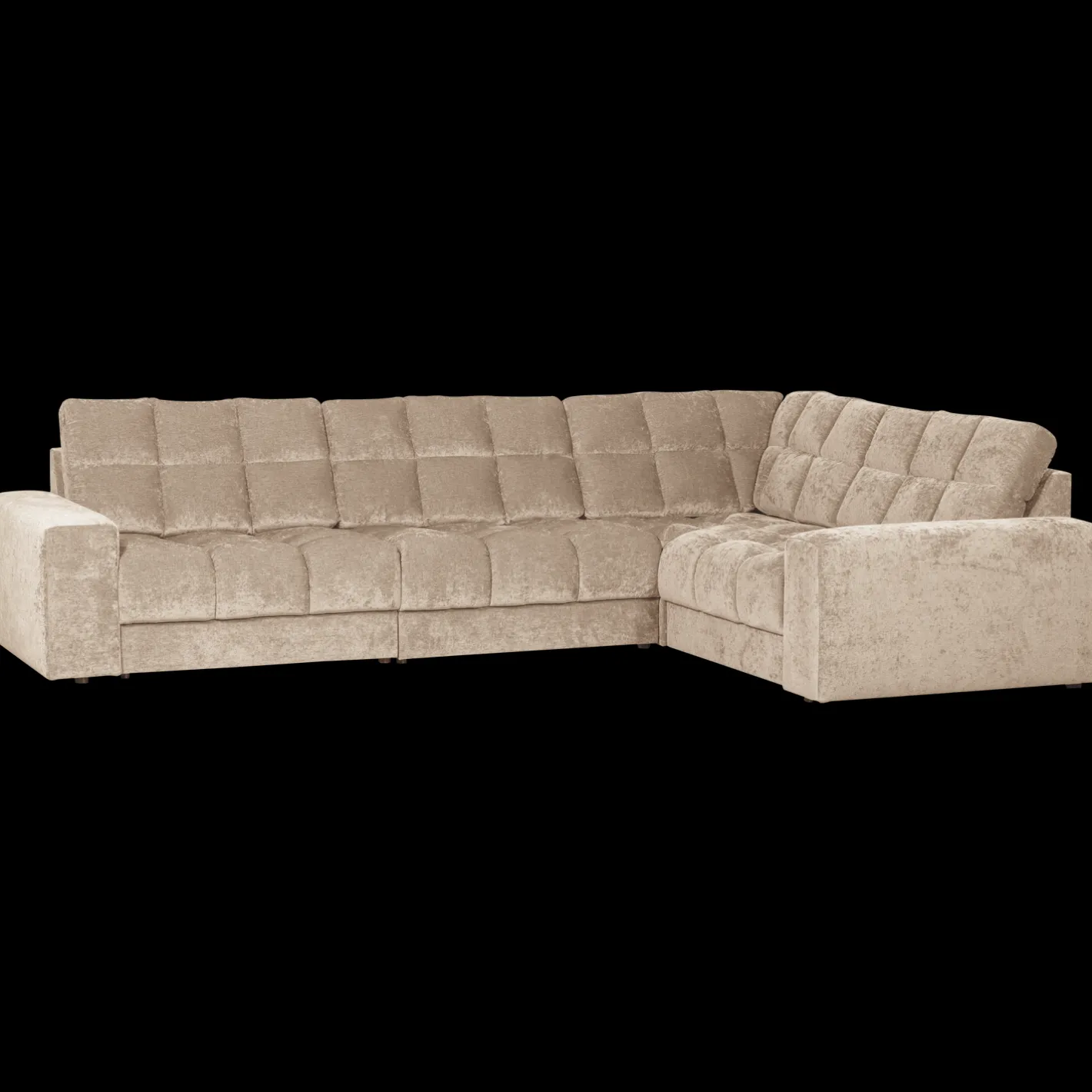 Online WOOOD Second Date Hoekbank Nougat