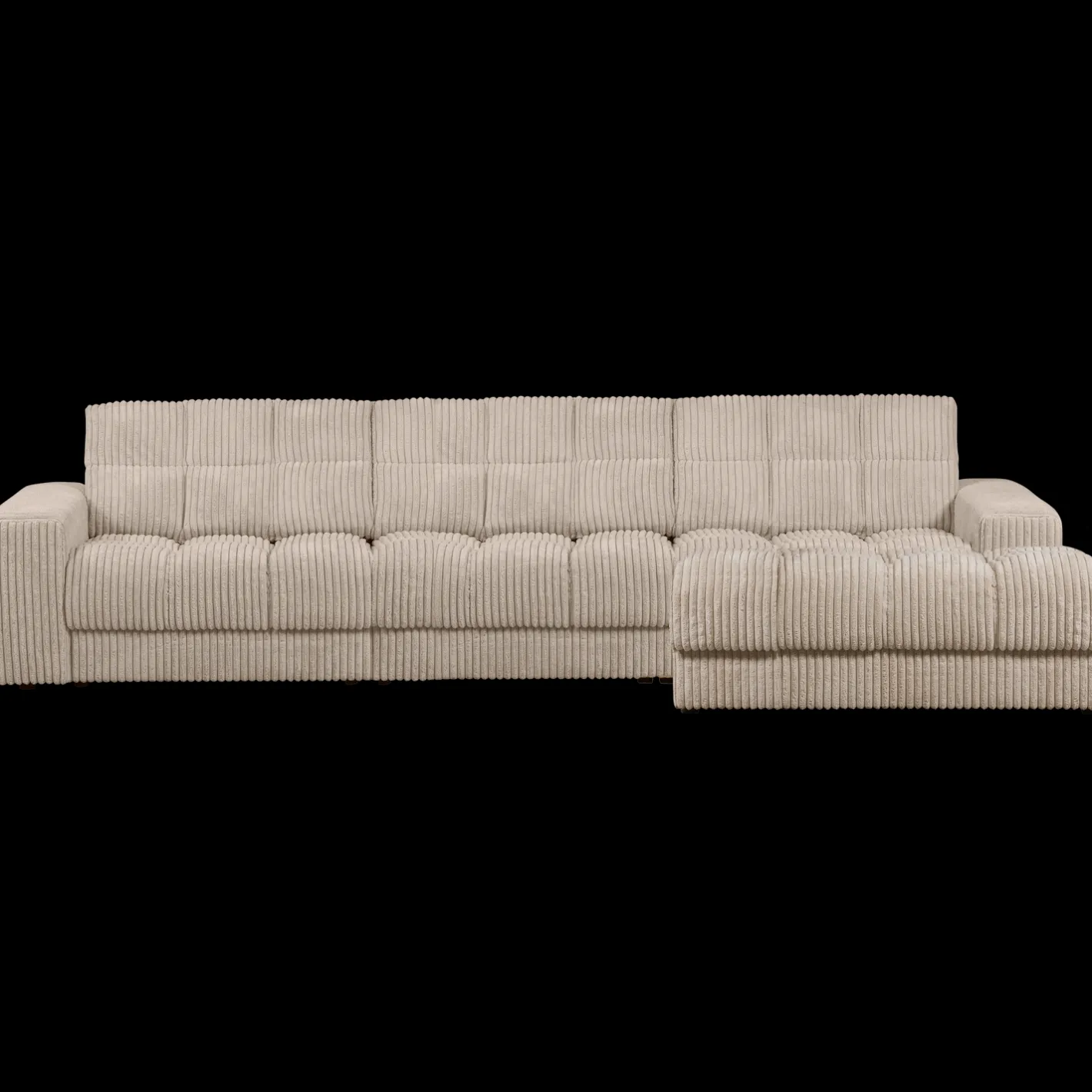 Clearance WOOOD Second Date Rib Chaise Longue Travertin
