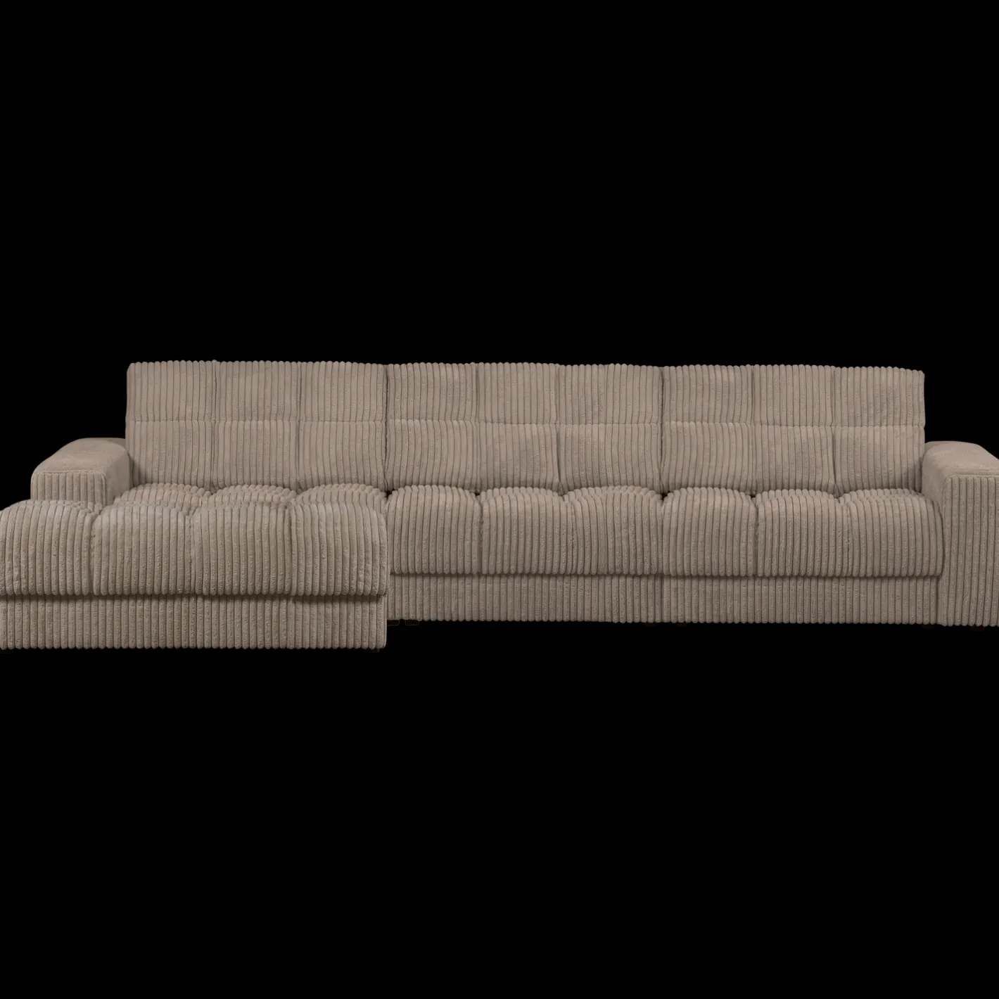 Hot WOOOD Second Date Rib Chaise Longue Mud