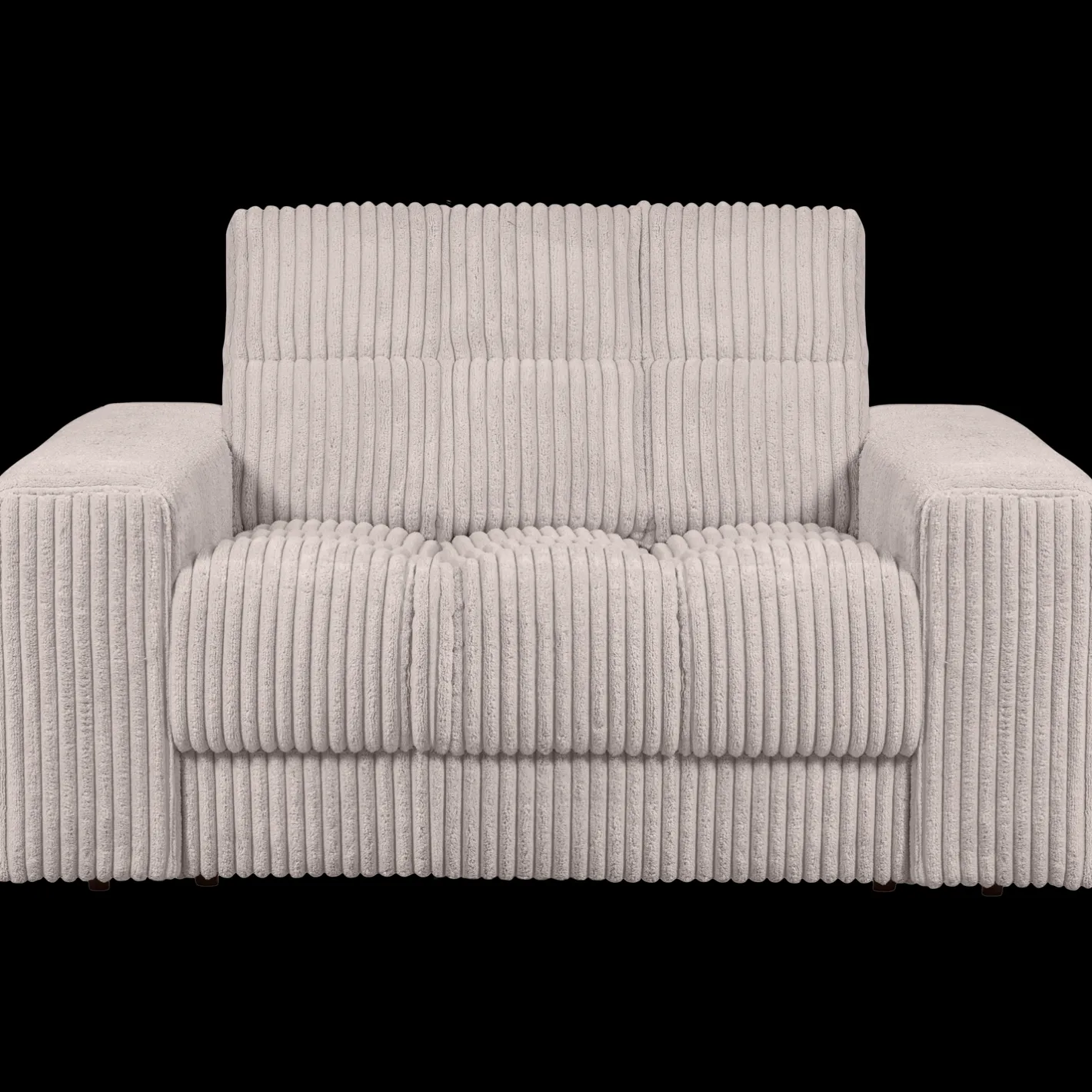 WOOOD Second Date Rib Loveseat Natural