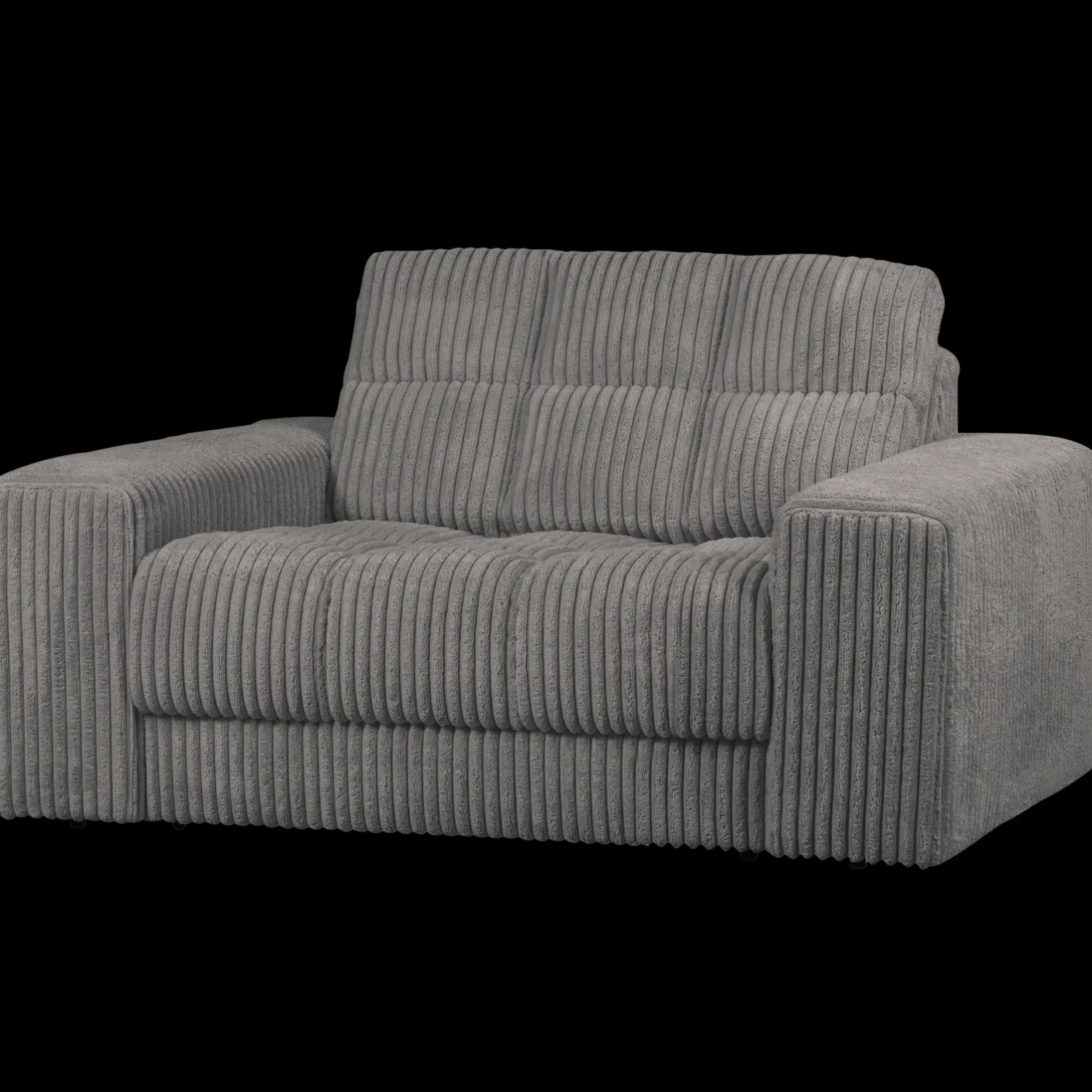 Best WOOOD Second Date Rib Loveseat Terrazzo