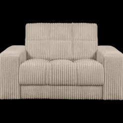Hot WOOOD Second Date Rib Loveseat Travertin