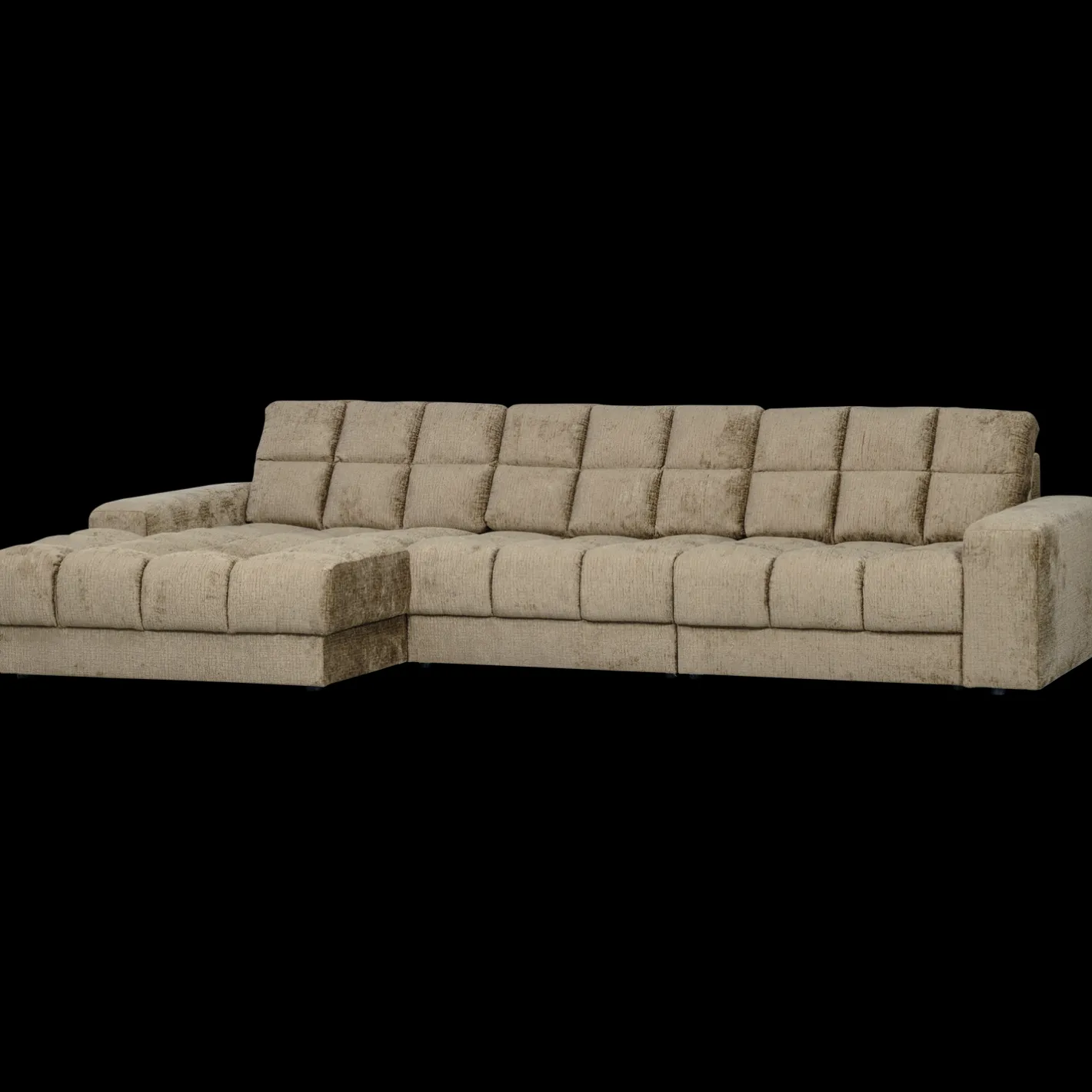 Hot WOOOD Second Date Velvet Chaise Longue Wheatfield