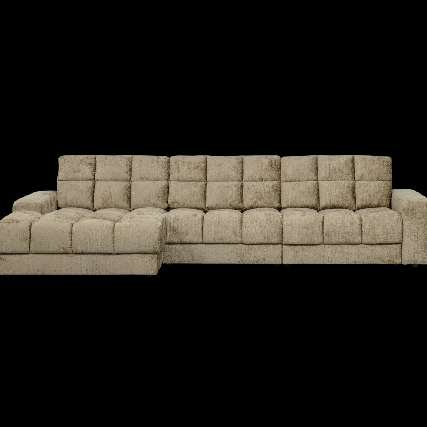 Hot WOOOD Second Date Velvet Chaise Longue Wheatfield