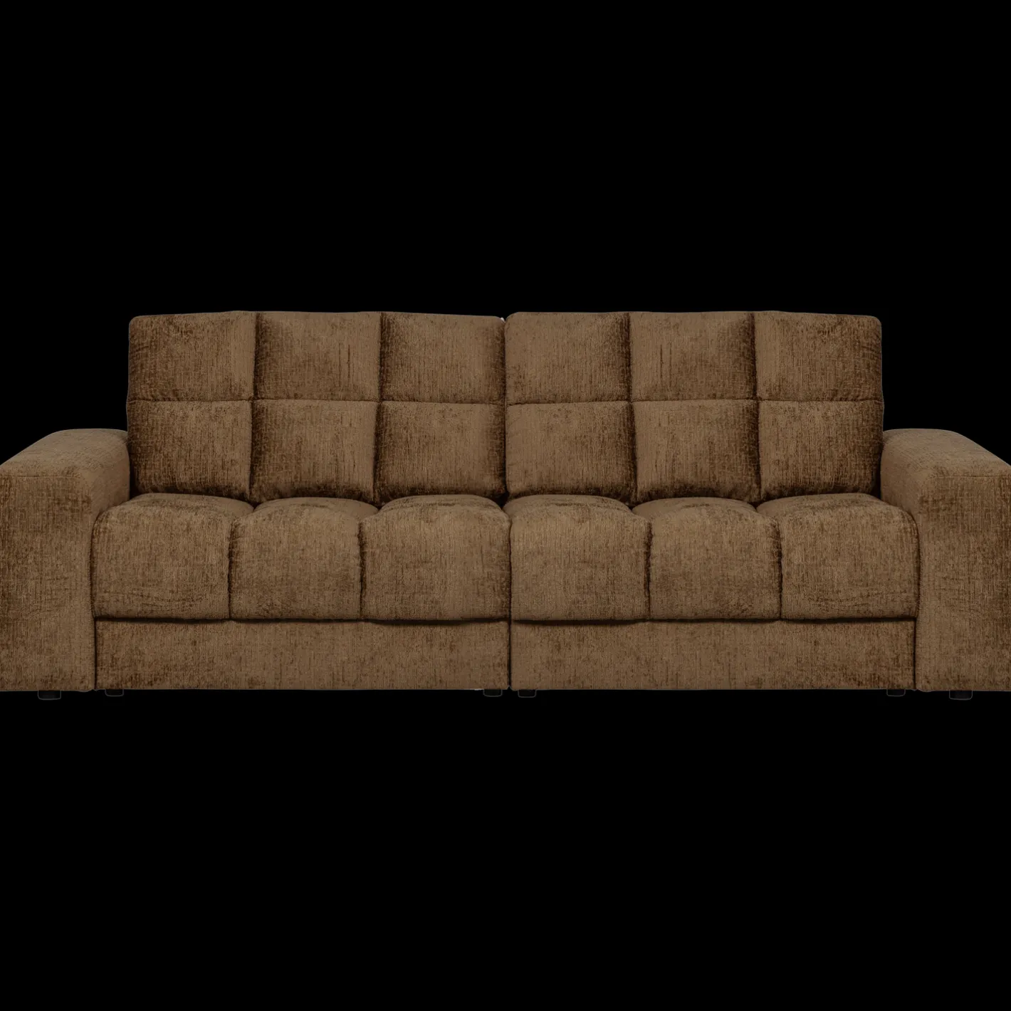 Clearance WOOOD Second Date Velvet 2-Zitsbank Brass