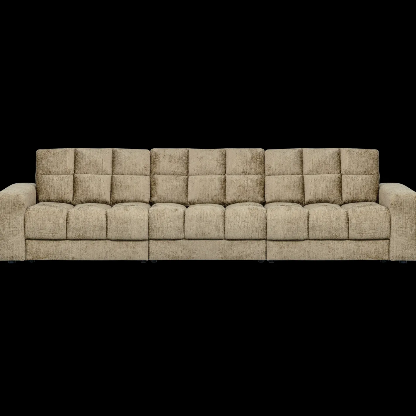Online WOOOD Second Date Velvet 3-Zitsbank Wheatfield