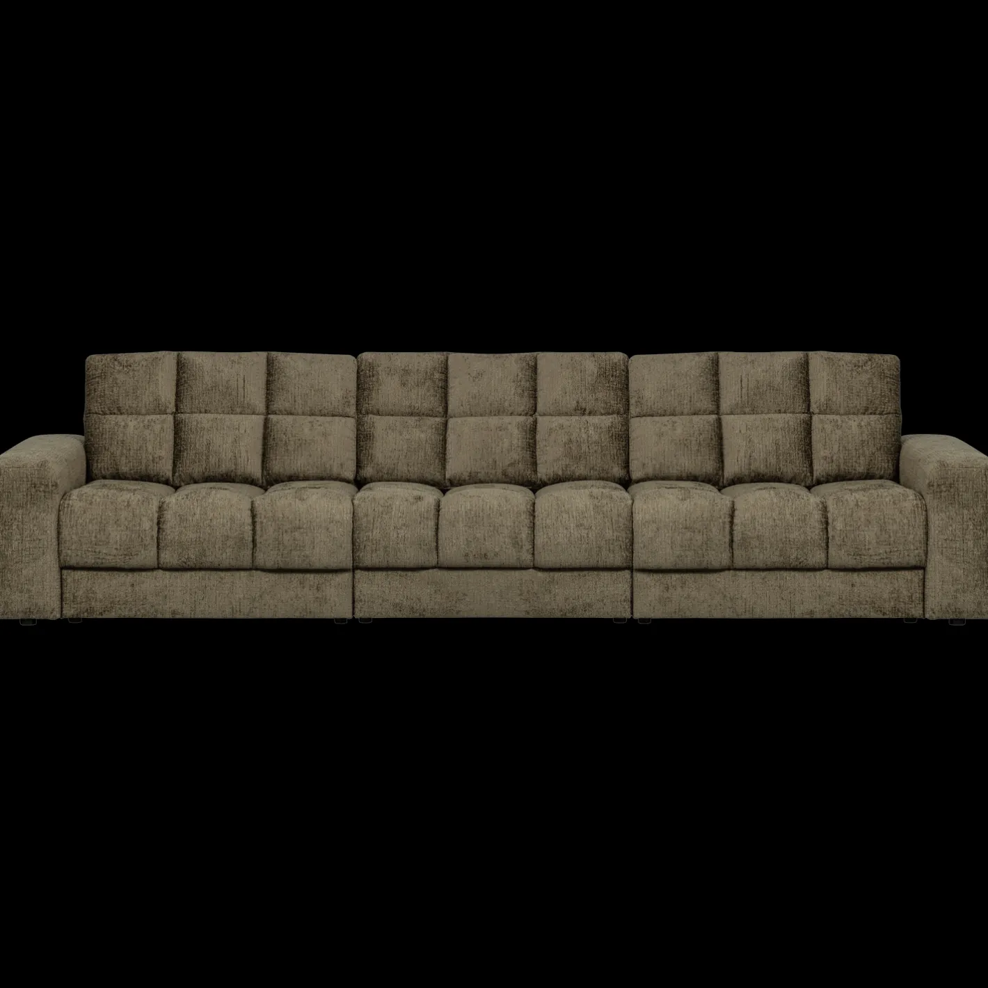 Discount WOOOD Second Date Velvet 3-Zitsbank Bonsai