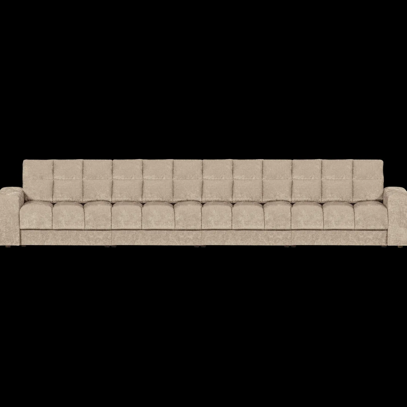 Outlet WOOOD Second Date 4-Zitsbank Nougat