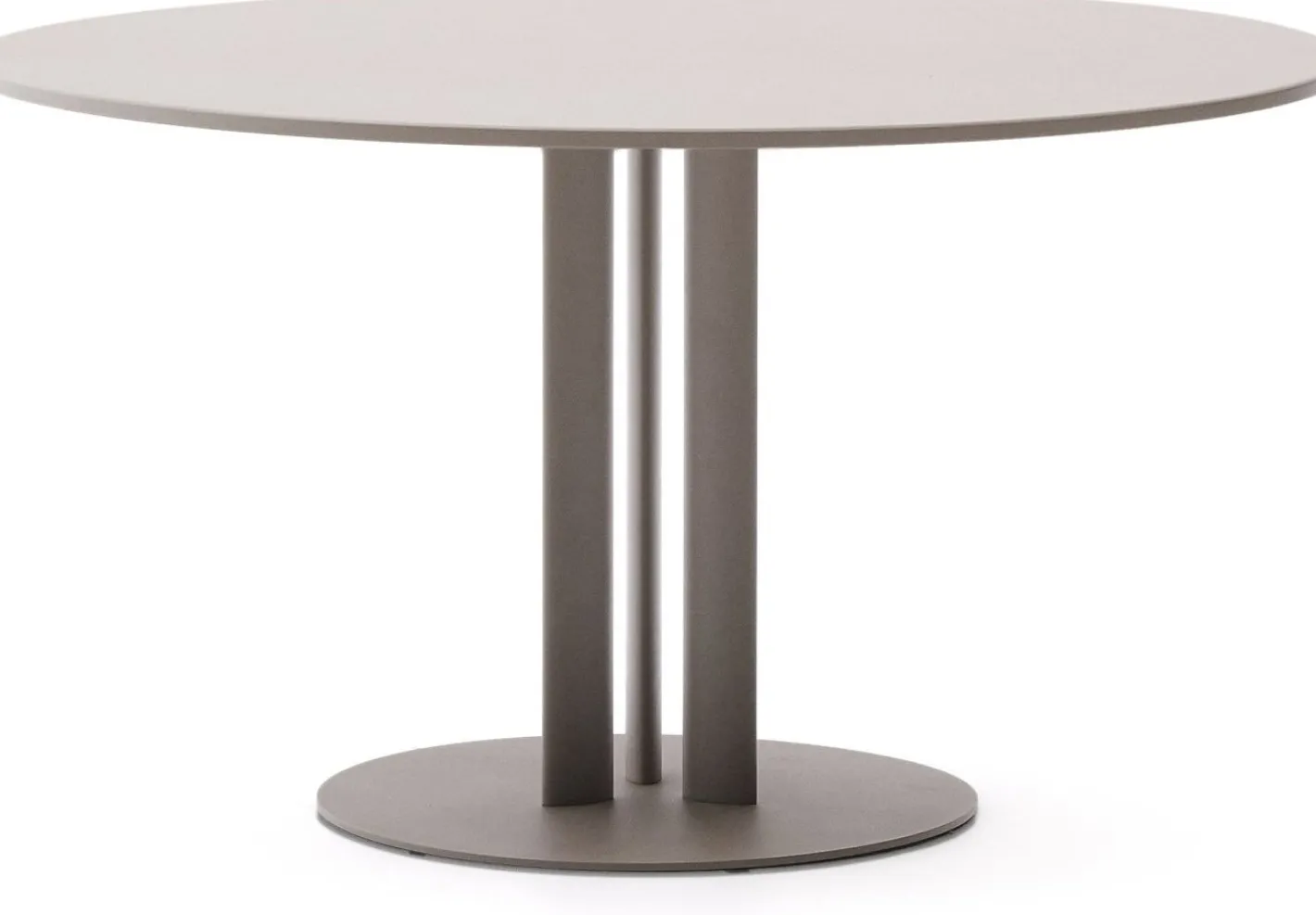 Outlet Kave Home Sedalis Ronde Tuintafel Taupe
