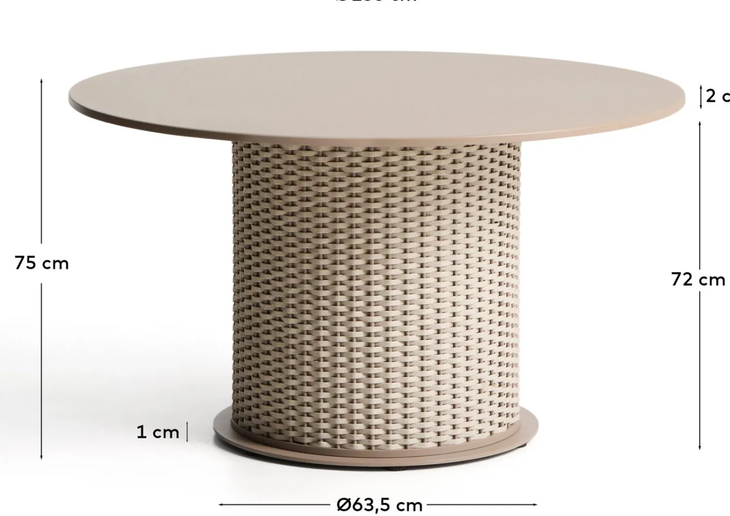 Sale Kave Home Sedalis Tuintafel Taupe