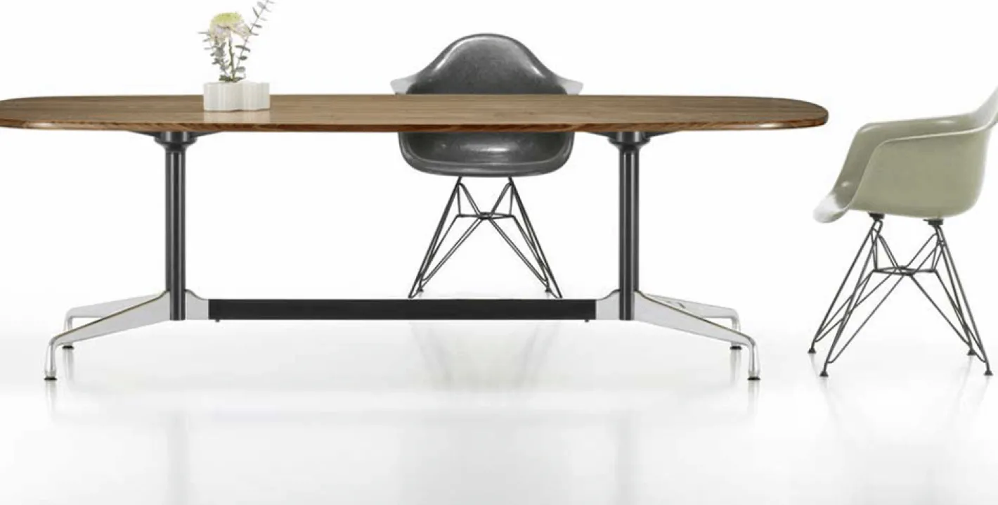 Sale Vitra Segmented Eettafel Bruin