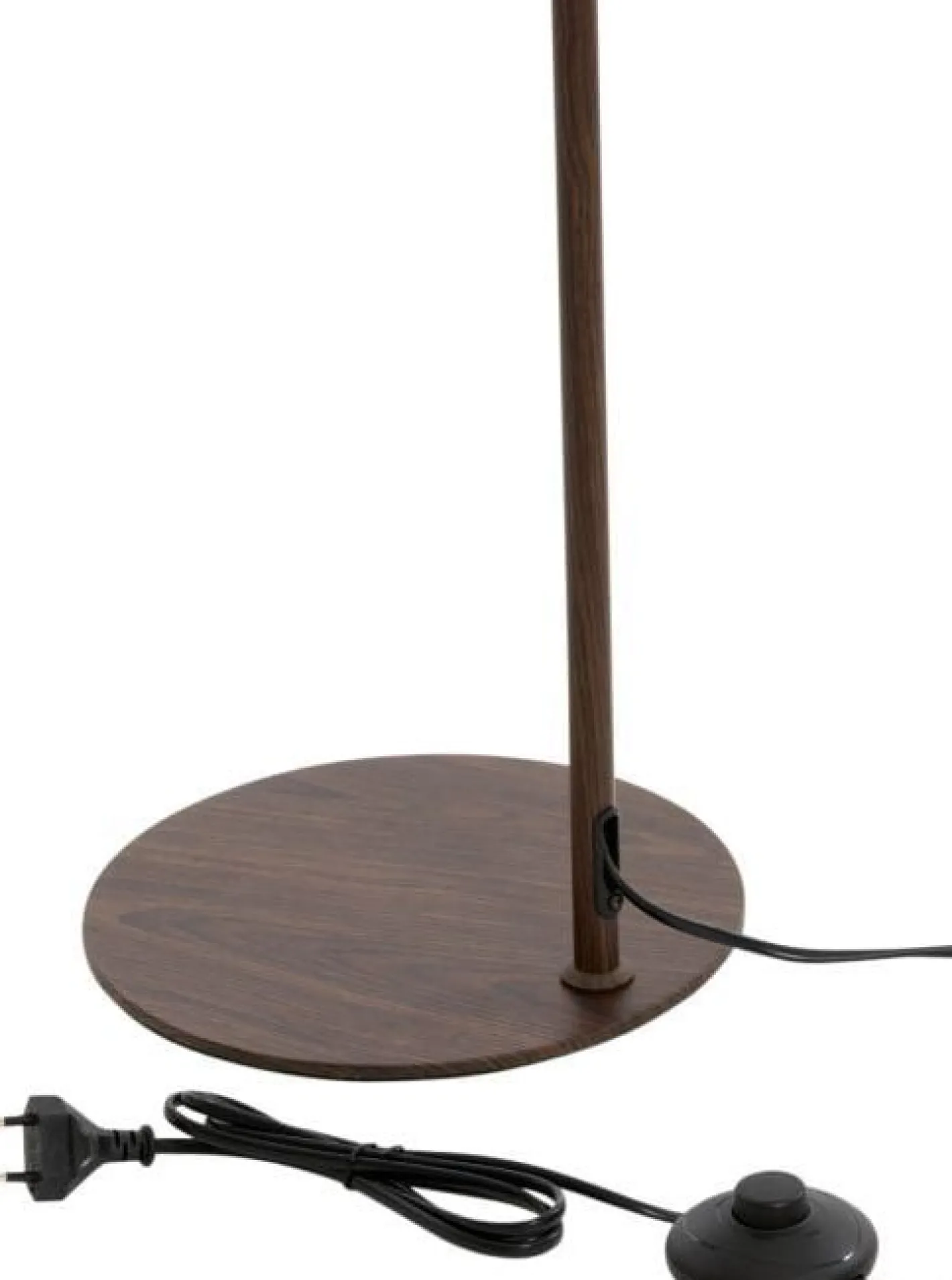 Discount Trendhopper Selamo Vloerlamp Houtprint Donkerbruin