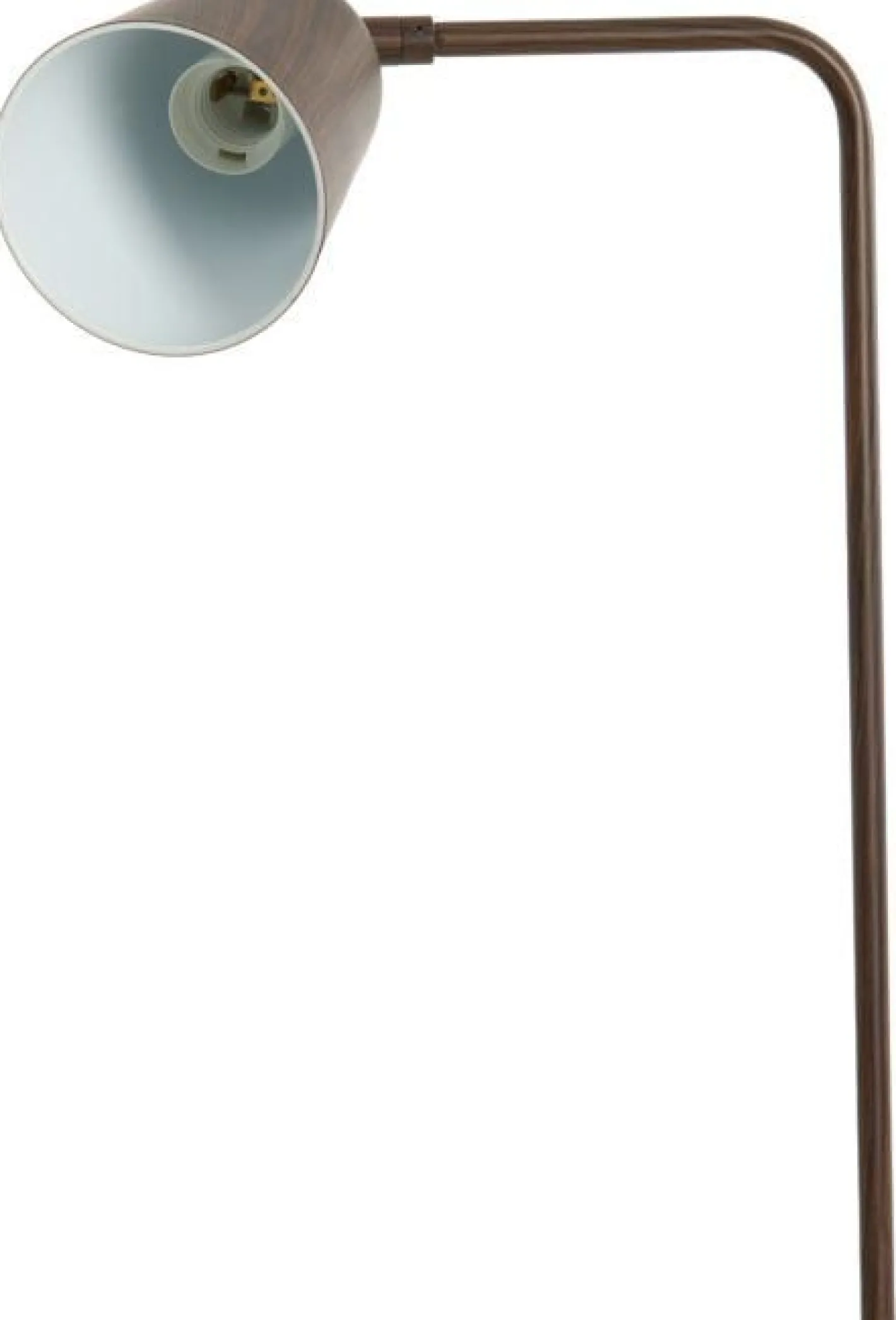 Discount Trendhopper Selamo Vloerlamp Houtprint Donkerbruin