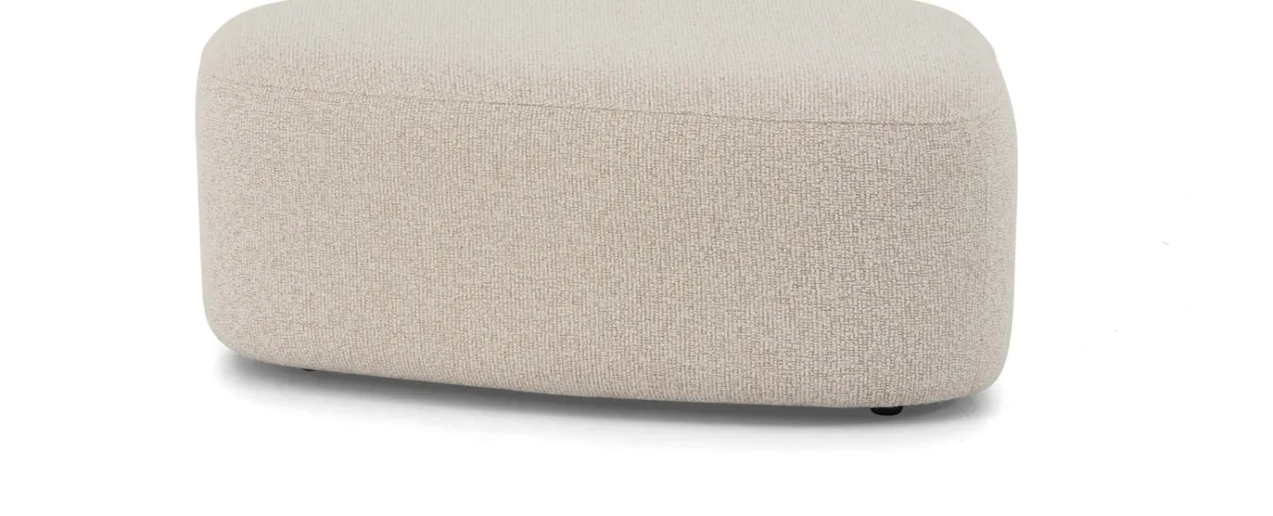 New Montèl Sender Hocker Ivory, Naturel