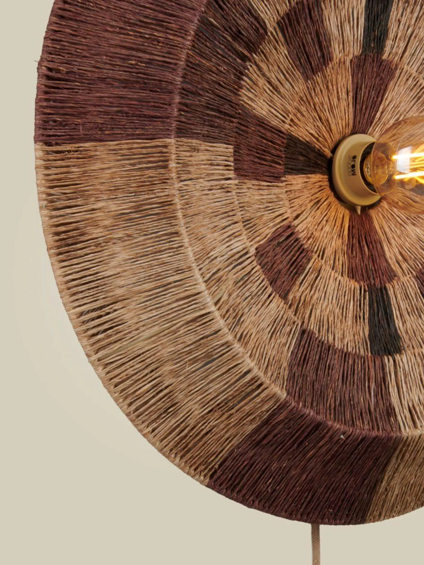 Clearance Good&Mojo Serengeti L Wandlamp Brown, Natural