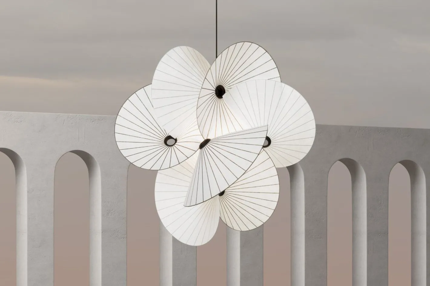 Moooi Serpentine Hanglamp Wit, Zwart