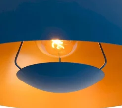Clearance Lucide Siemon Hanglamp Blauw, Goud
