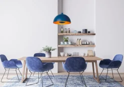 Clearance Lucide Siemon Hanglamp Blauw, Goud