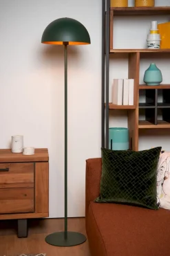 Online Lucide Siemon Vloerlamp Groen, Goud