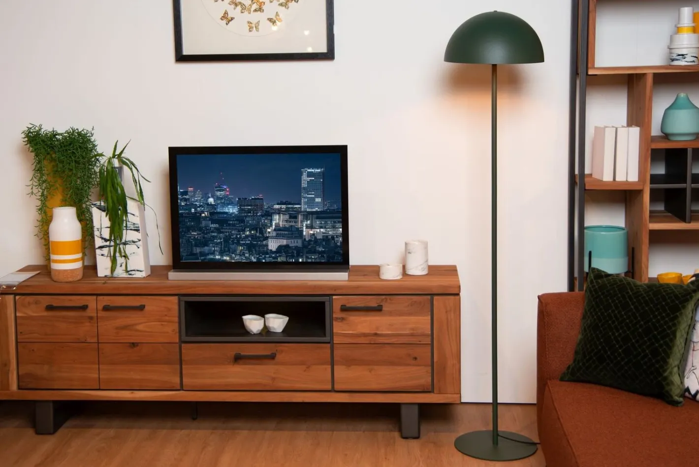Online Lucide Siemon Vloerlamp Groen, Goud