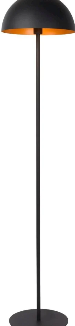 Discount Lucide Siemon Vloerlamp Zwart, Goud