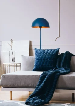 Outlet Lucide Siemon Vloerlamp Blauw, Goud