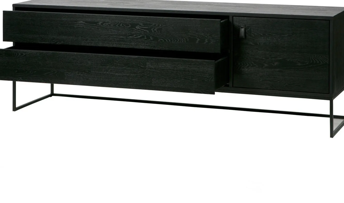 Clearance WOOOD Silas Breed Tv-meubel Black Night
