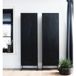 Discount WOOOD Silas Hoge Opbergkast Black Night