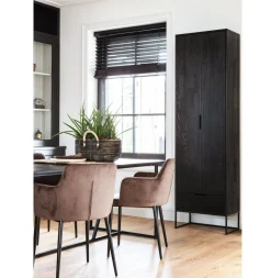 Discount WOOOD Silas Hoge Opbergkast Black Night