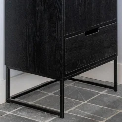Discount WOOOD Silas Hoge Opbergkast Black Night