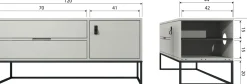 Sale WOOOD Silas Tv-meubel Dust