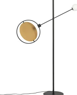 Sale Zuiver Sirius Vloerlamp Zwart, Goud