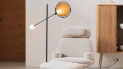 Sale Zuiver Sirius Vloerlamp Zwart, Goud