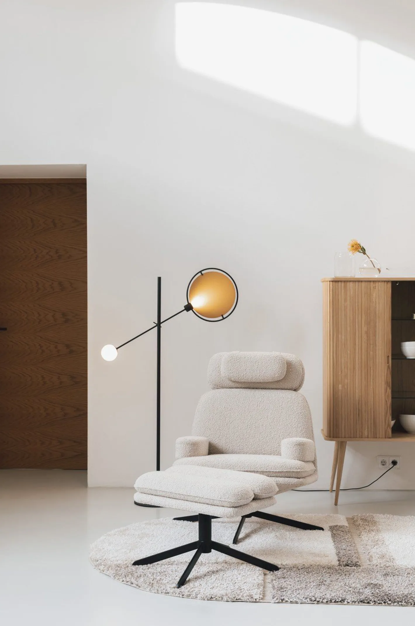 Sale Zuiver Sirius Vloerlamp Zwart, Goud