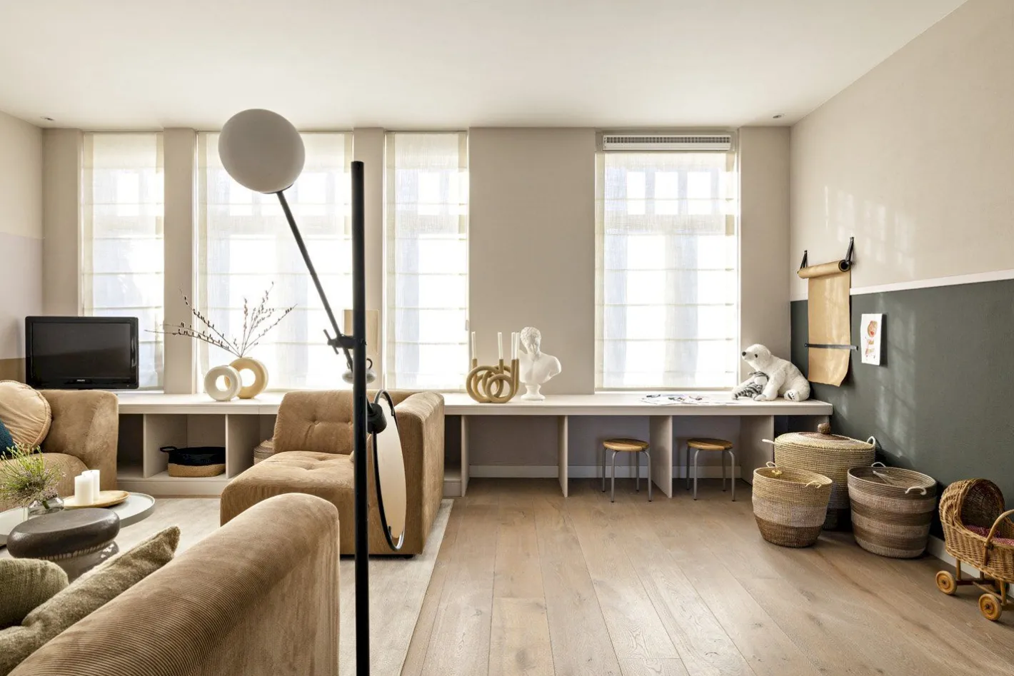 Sale Zuiver Sirius Vloerlamp Zwart, Goud
