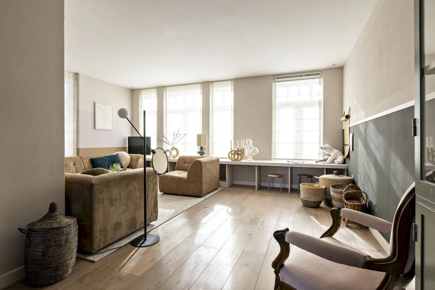 Sale Zuiver Sirius Vloerlamp Zwart, Goud
